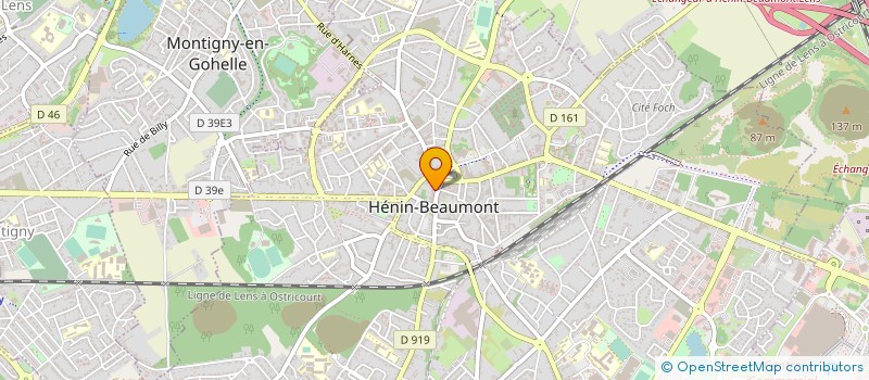 localisation de l'entreprise SCI GRODEE POLLET à HENIN-BEAUMONT