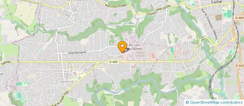 localisation de l'entreprise SCI GRODY  CRAPONNE