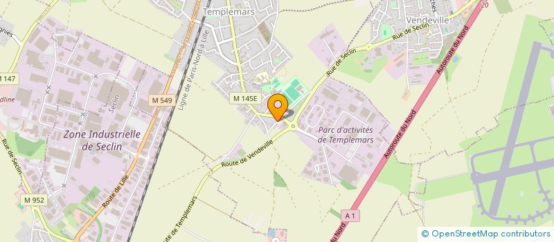 localisation de l'entreprise SCI GRODZKI PROFESSIONNELLE  TEMPLEMARS