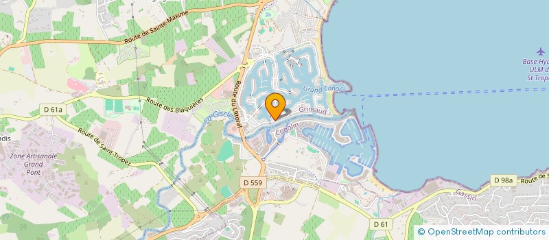localisation de l'entreprise SCI GROH à GRIMAUD