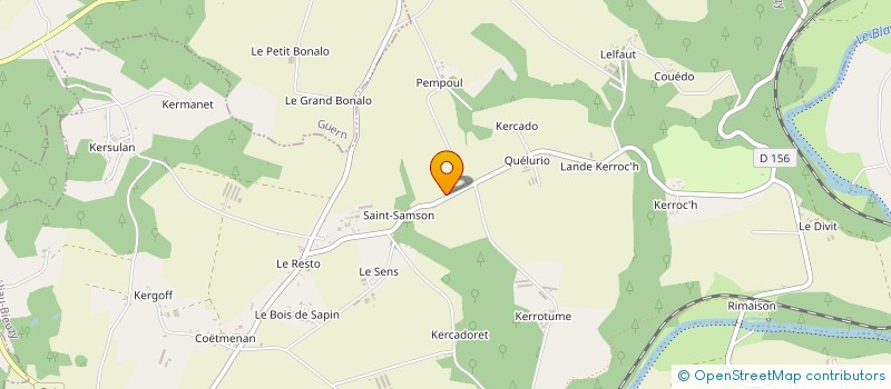 localisation de l'entreprise SCI GROIX INVESTISSEMENT  PLUMELIAU-BIEUZY