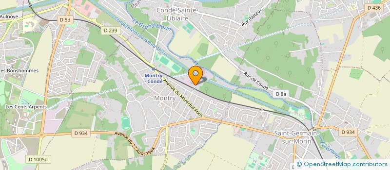 localisation de l'entreprise SCI GROLAND  MONTRY