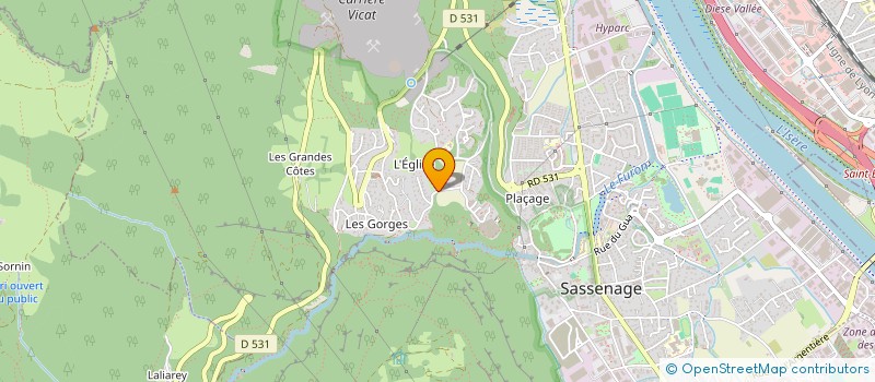 localisation de l'entreprise SCI GROLL DESHAYS ET COMPAGNIE  SASSENAGE