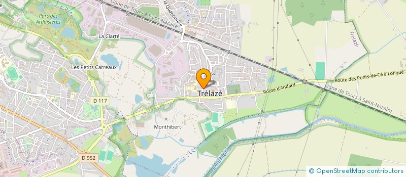 localisation de l'entreprise SCI GROLLEAU MARTINEAU  TRELAZE