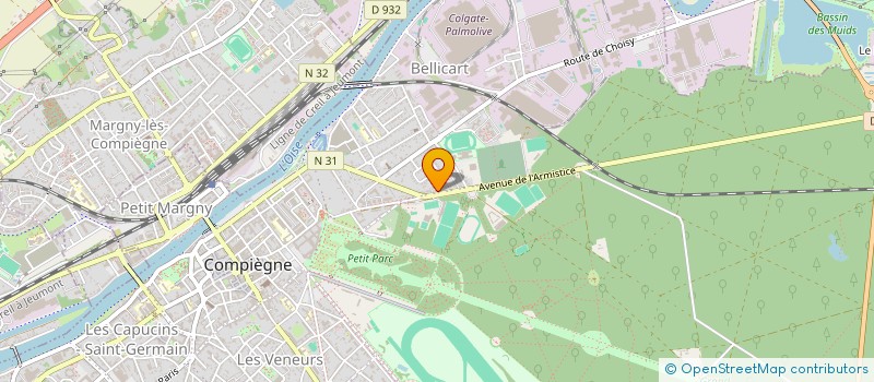 localisation de l'entreprise SCI GROOT  COMPIEGNE