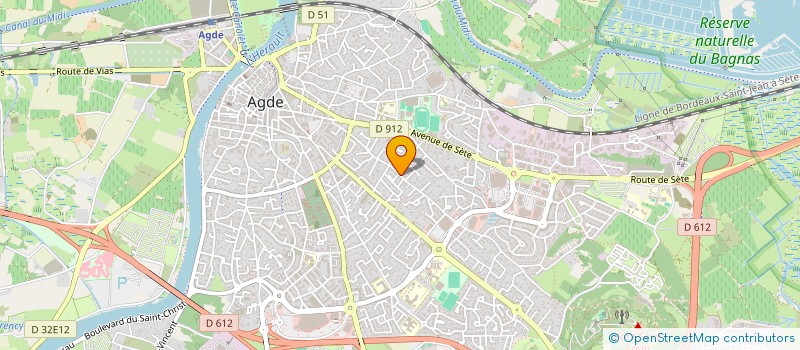 localisation de l'entreprise SCI GROOT  AGDE