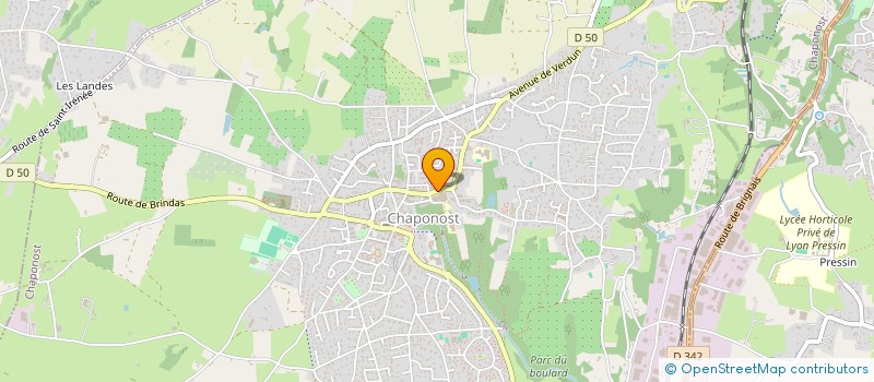 localisation de l'entreprise SCI GROS  CHAPONOST