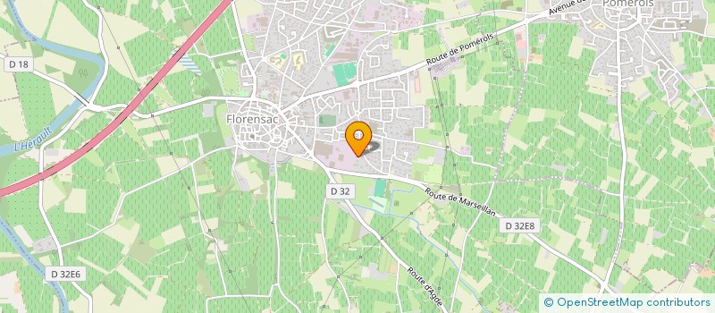 localisation de l'entreprise SCI GROS CHENE  FLORENSAC