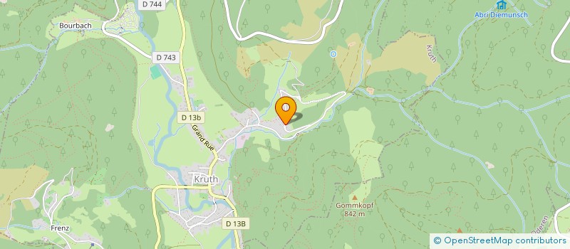 localisation de l'entreprise SCI GROS ROMAN  KRUTH