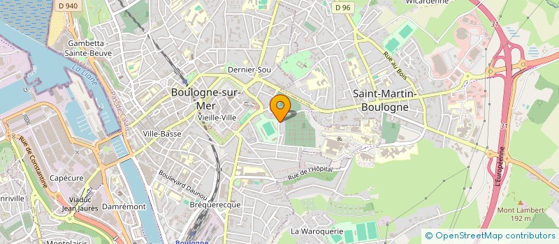 localisation de l'entreprise SCI GROSBETY à BOULOGNE-SUR-MER