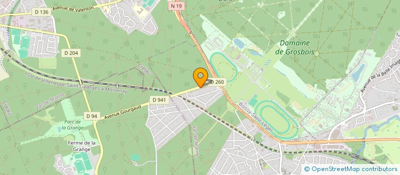 localisation de l'entreprise SCI GROSBOIS  VILLECRESNES