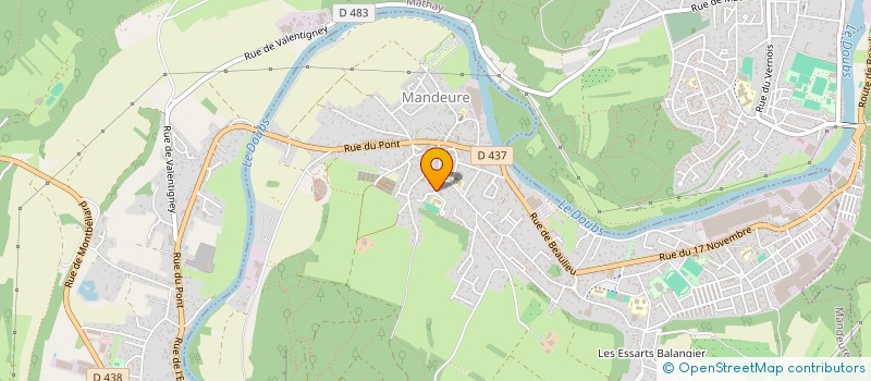 localisation de l'entreprise SCI GROSBOIS IMMO  MANDEURE