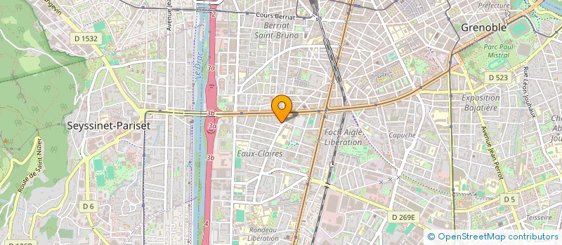 localisation de l'entreprise SCI GROSGOGEAT  GRENOBLE