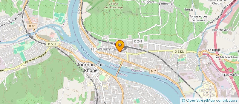 localisation de l'entreprise SCI GROSJACQUES-PERSIN  TAIN-L'HERMITAGE