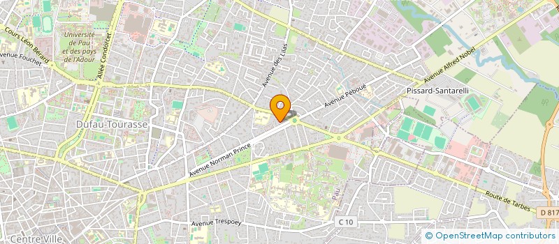 localisation de l'entreprise SCI GROSJEAN LOPES à PAU