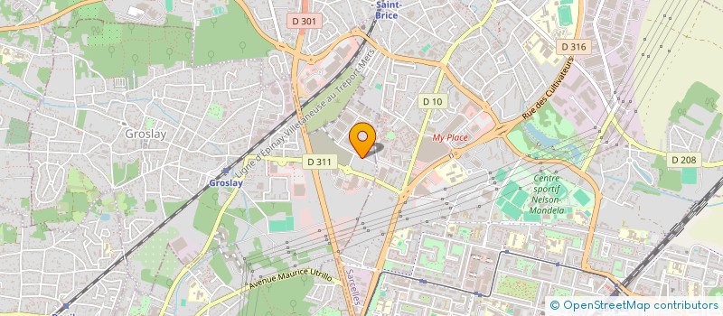 localisation de l'entreprise SCI GROSLAY 2  GROSLAY