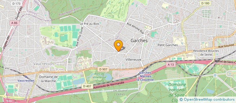 localisation de l'entreprise SCI GROSLIERE à GARCHES