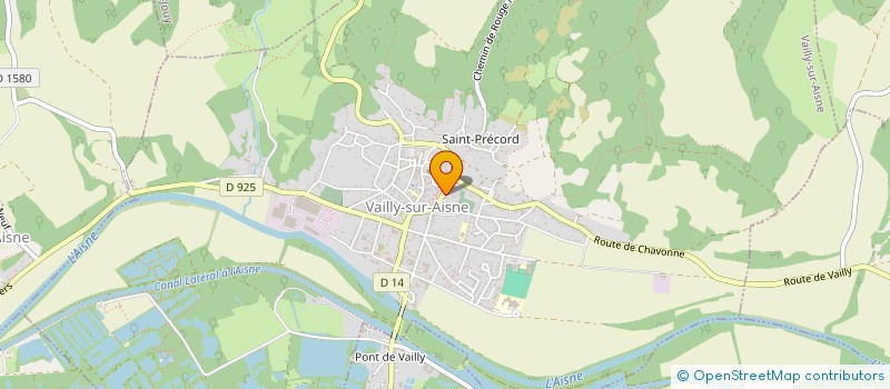 localisation de l'entreprise SCI GROSLOU  VAILLY-SUR-AISNE