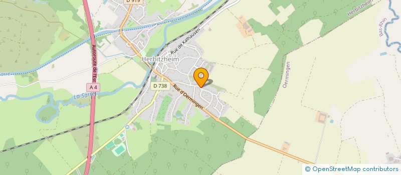 localisation de l'entreprise SCI GROSS  SARRALBE