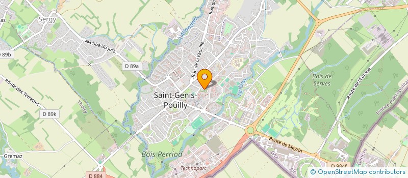 localisation de l'entreprise SCI GROSS PASTOURELLE à SAINT-GENIS-POUILLY