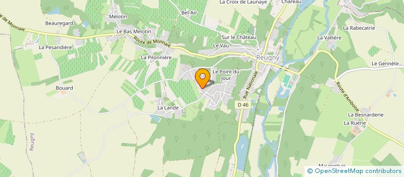localisation de l'entreprise SCI GROTES à REUGNY