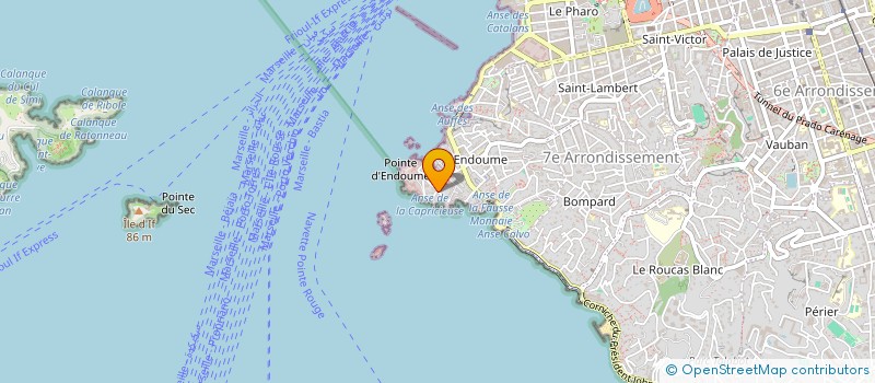 localisation de l'entreprise SCI GROTTE ROLAND à MARSEILLE