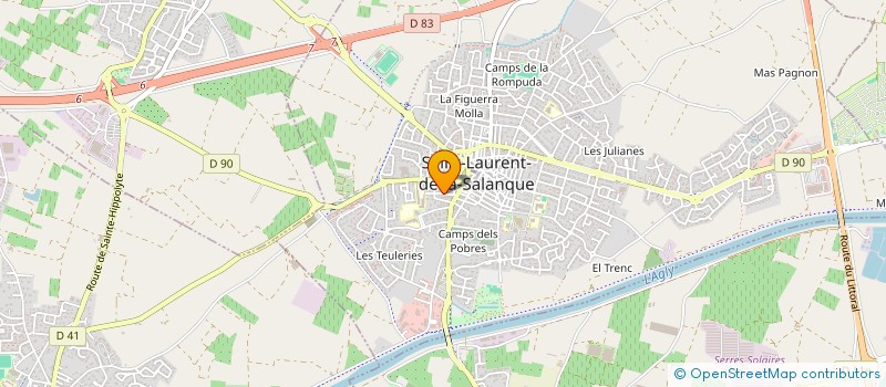 localisation de l'entreprise SCI GROTTER STEPHANE  SAINT-LAURENT-DE-LA-SALANQUE