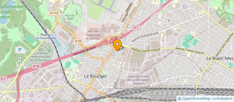 localisation de l'entreprise SCI GROULARD  LE BLANC-MESNIL