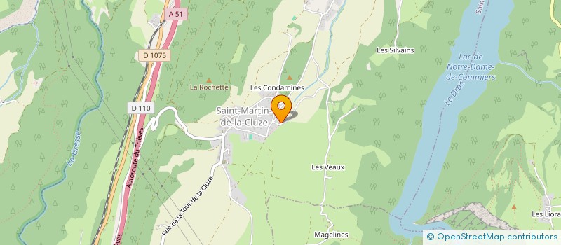 localisation de l'entreprise SCI GROUNDSWELL  SAINT-MARTIN-DE-LA-CLUZE