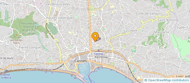 localisation de l'entreprise SCI GROUP IMMO 59 R D'ANTIBES R ALLIES à CANNES