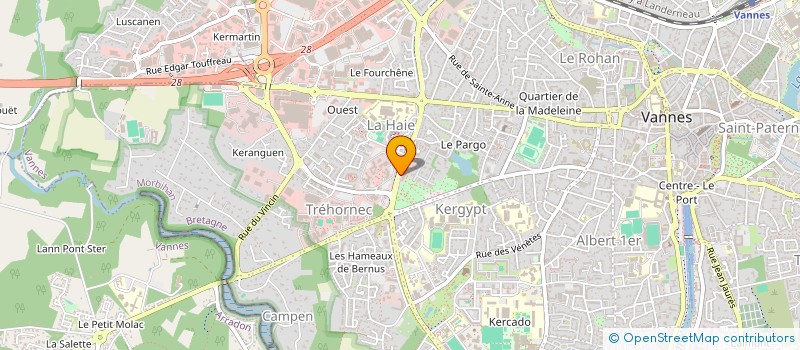 localisation de l'entreprise SCI GROUPAMA DU MORBIHAN à VANNES