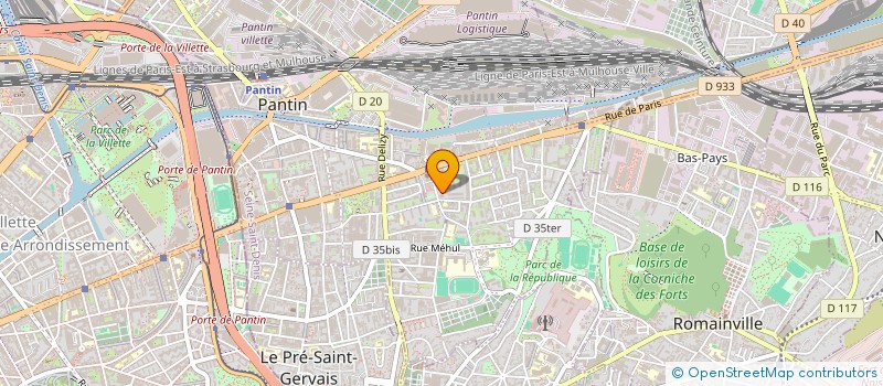 localisation de l'entreprise SCI GROUPE ARMI MAXI  PANTIN