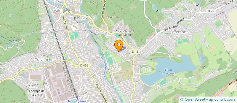 localisation de l'entreprise SCI GROUPE CARVALHO  OFFEMONT