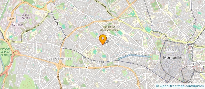 localisation de l'entreprise SCI GROUPE FHV  MONTPELLIER