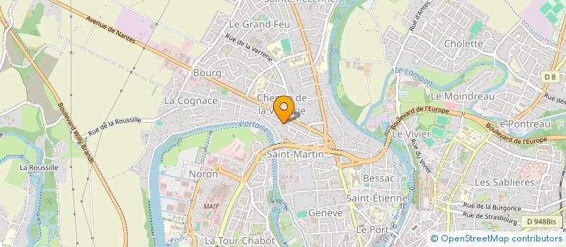 localisation de l'entreprise SCI GROUPE LEFRANC  NIORT