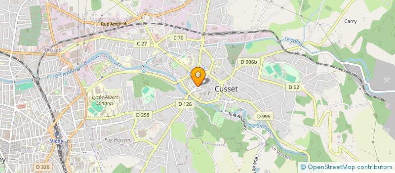 localisation de l'entreprise SCI GROUPE MEDICAL AUBERT CALMETTE à CUSSET