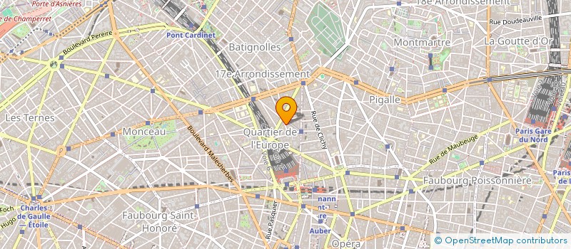 localisation de l'entreprise SCI GROUPE MEDICALE 14 RUE TURIN PARIS 8  PARIS