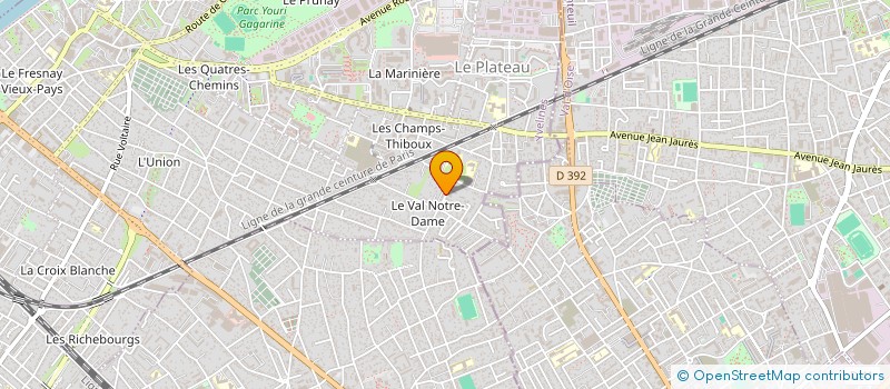 localisation de l'entreprise SCI GROUPE NBN  SARTROUVILLE