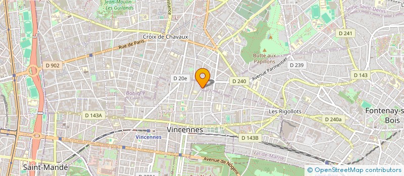 localisation de l'entreprise SCI GROUPE NOTRE VISION à VINCENNES