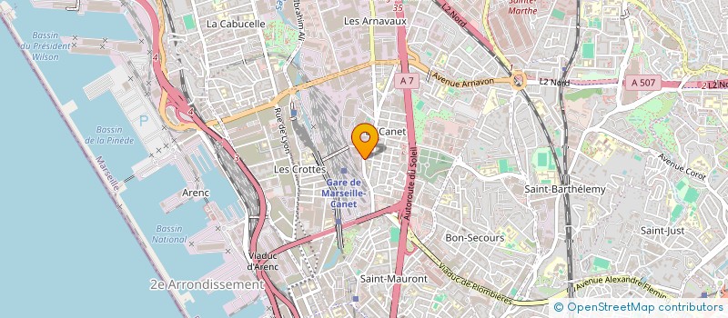 localisation de l'entreprise SCI GROUPE PACIFIC à MARSEILLE
