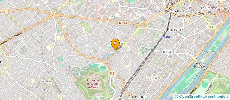 localisation de l'entreprise SCI GROUPE PARAMEDICAL DES 4 CHEMINS  NANTERRE