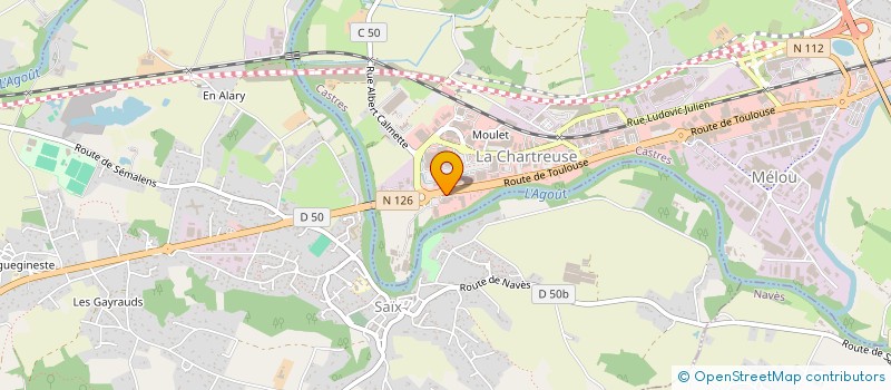 localisation de l'entreprise SCI GROUPE PIROLA  CASTRES