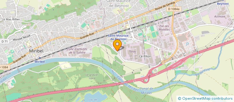 localisation de l'entreprise SCI GROUPE W  SAINT-MAURICE-DE-BEYNOST