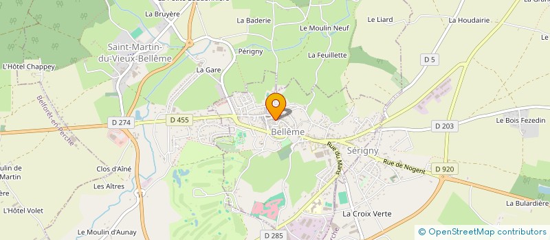 localisation de l'entreprise SCI GROUPE XI à BELLEME