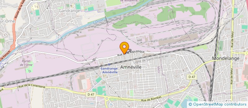 localisation de l'entreprise SCI GROUPEMENT BATIMENT AMNEVILLOIS  AMNEVILLE