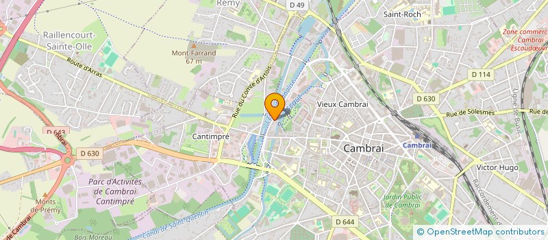 localisation de l'entreprise SCI GROUPEMENT DES PROFESSI DU BATIMENT à CAMBRAI