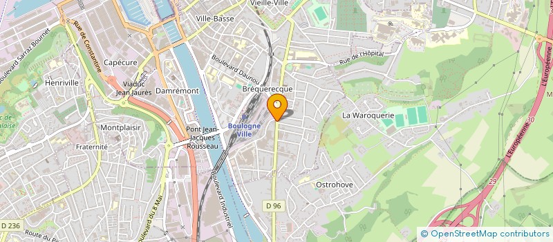 localisation de l'entreprise SCI GROUPEMENT IMMOBILIER BOULONNAIS  BOULOGNE-SUR-MER