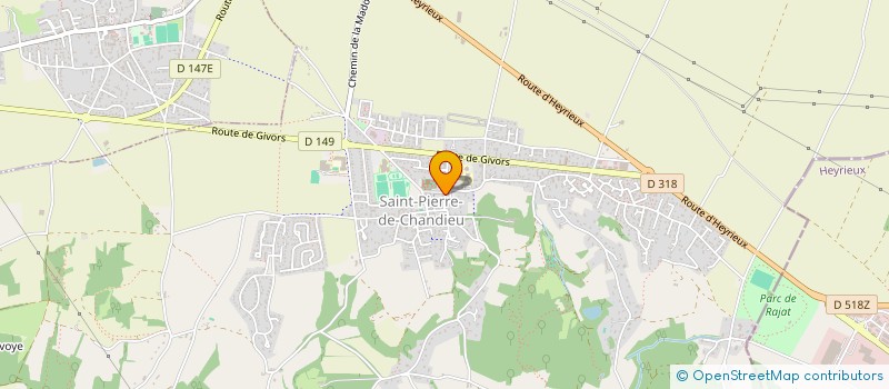 localisation de l'entreprise SCI GROUPEMENT MEDICAL DU CENTRE  SAINT-PIERRE-DE-CHANDIEU