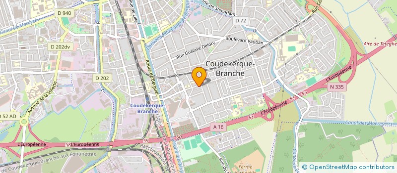 localisation de l'entreprise SCI GROUST  COUDEKERQUE-BRANCHE