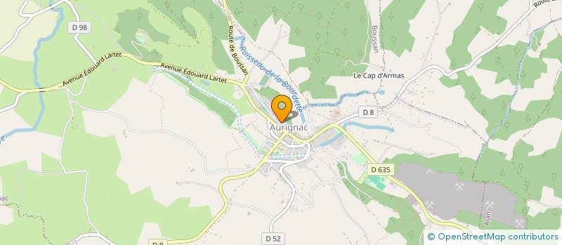 localisation de l'entreprise SCI GRSI  AURIGNAC